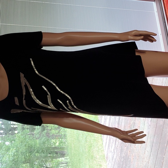 Chico's Black Beaded Tunic, 0 - Picture 5 of 7